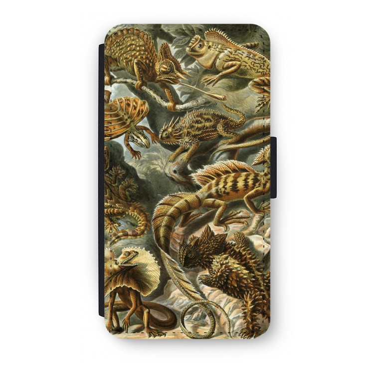 Haeckel Lacertilia: iPhone X Flip Hoesje