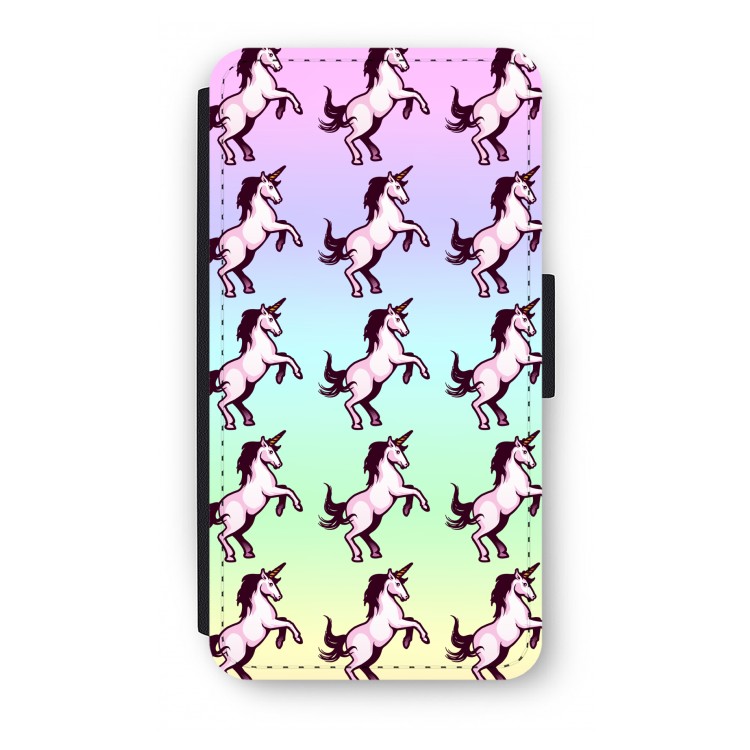 Musketon Unicorn: iPhone X Flip Hoesje