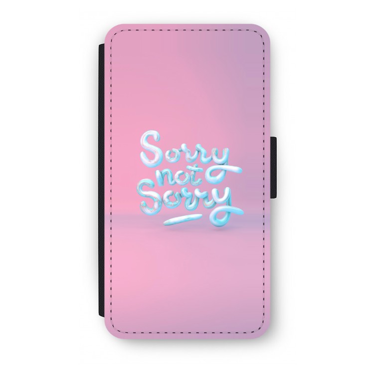 Sorry not sorry: iPhone X Flip Hoesje