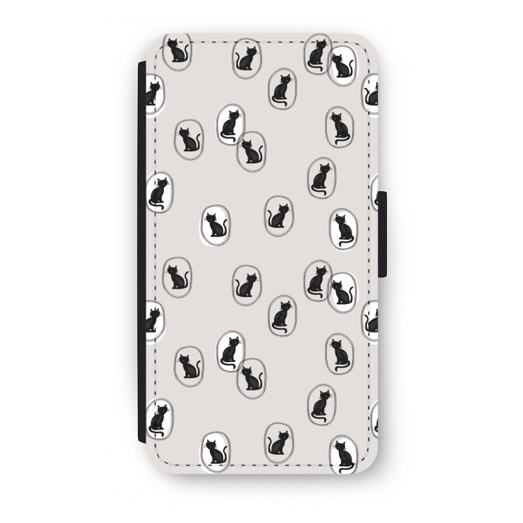 Miauw: iPhone X Flip Hoesje