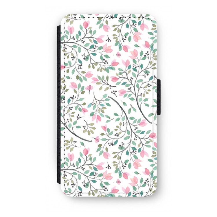 Sierlijke bloemen: iPhone X Flip Hoesje