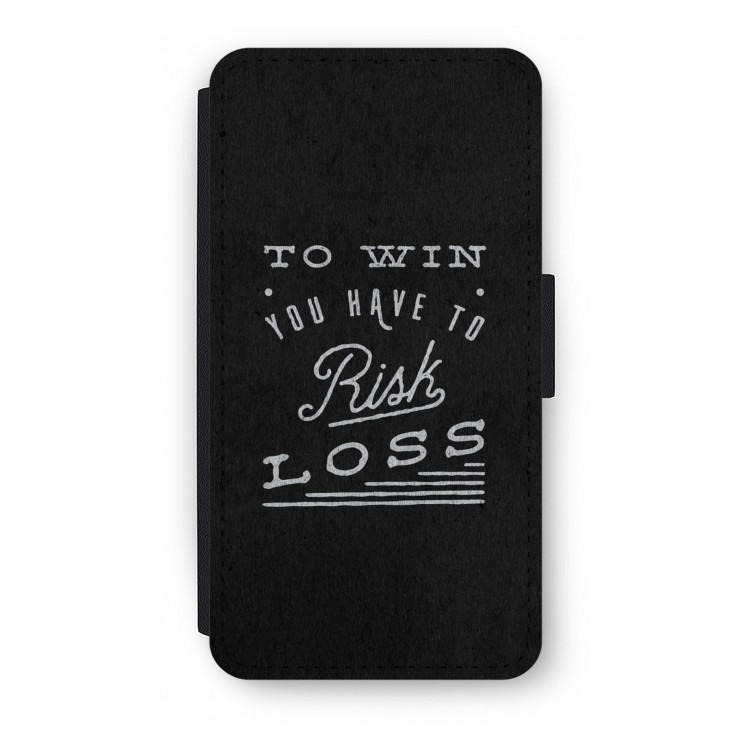 Risk loss: iPhone X Flip Hoesje