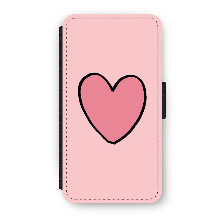 Hartje: iPhone X Flip Hoesje