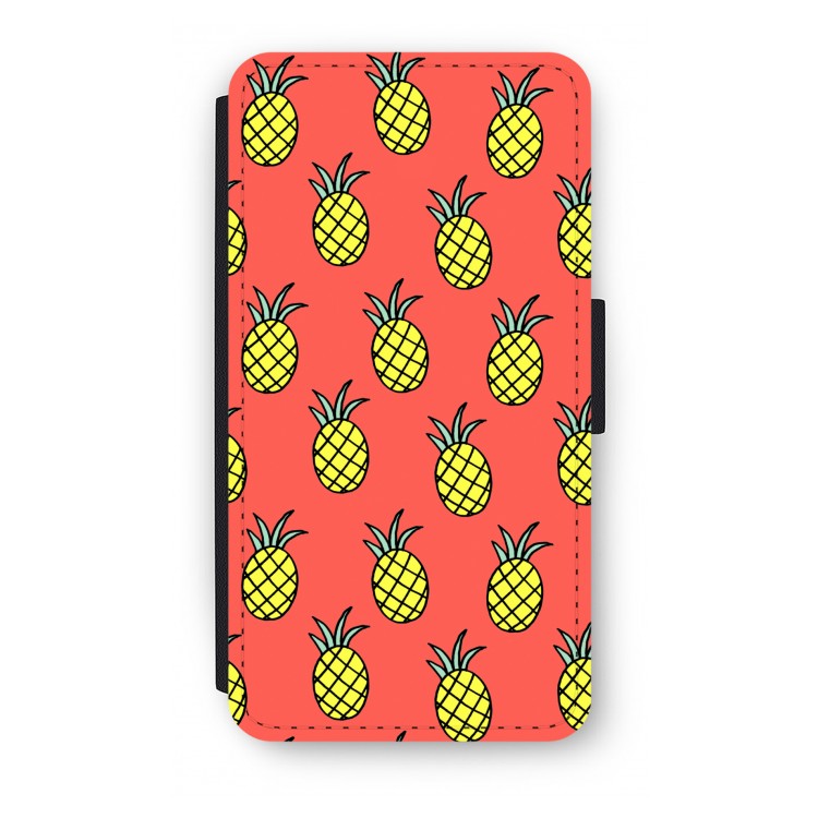 Ananas: iPhone X Flip Hoesje