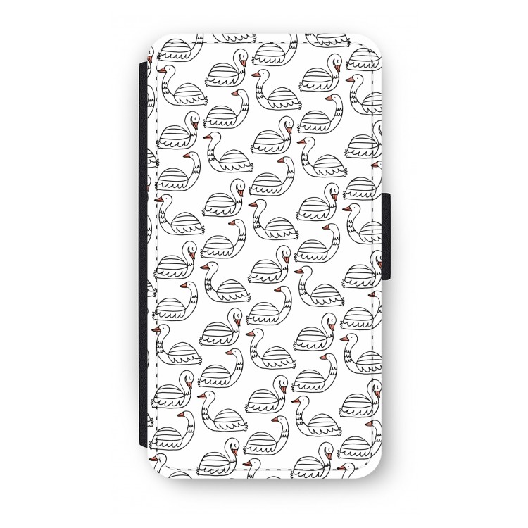 Zwanen: iPhone X Flip Hoesje