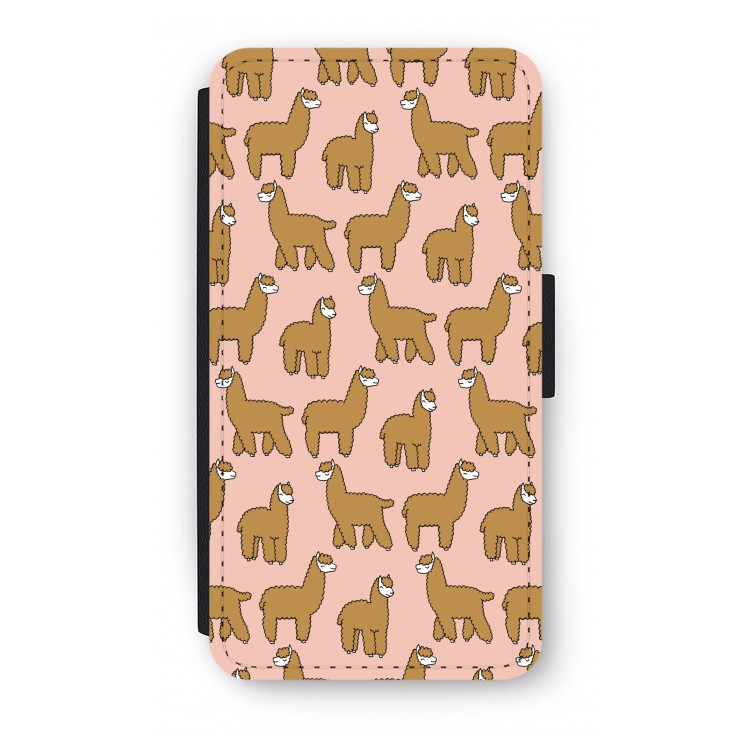 Alpacas: iPhone X Flip Hoesje