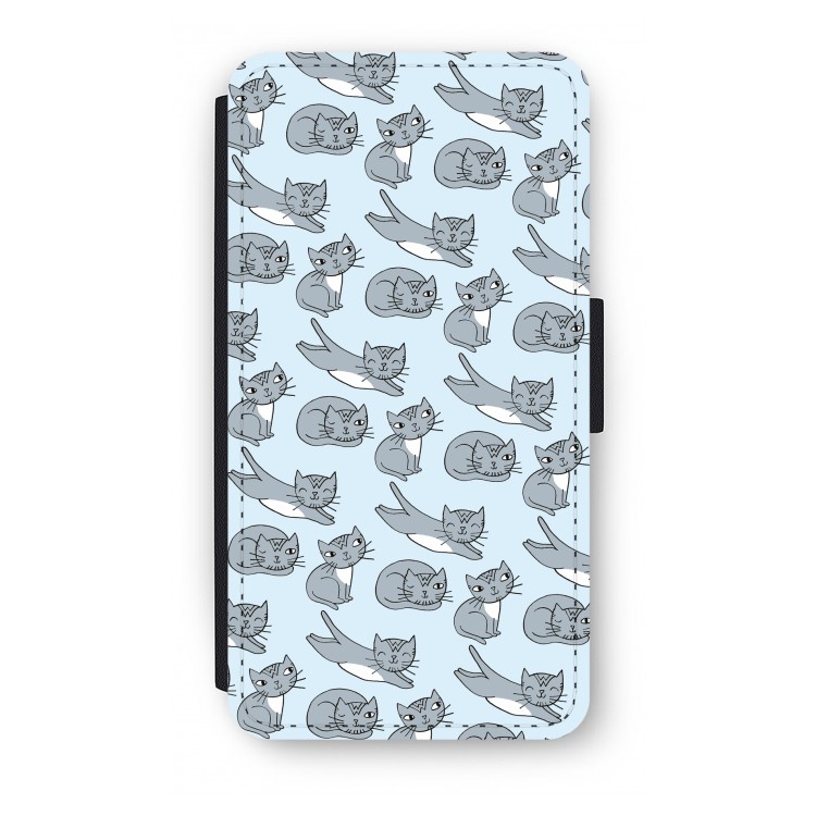 Poezen: iPhone X Flip Hoesje