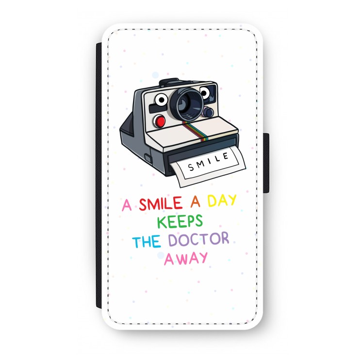 Smile: iPhone X Flip Hoesje