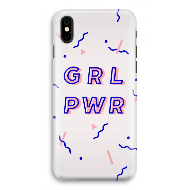 GRL PWR: iPhone X Volledig Geprint Hoesje