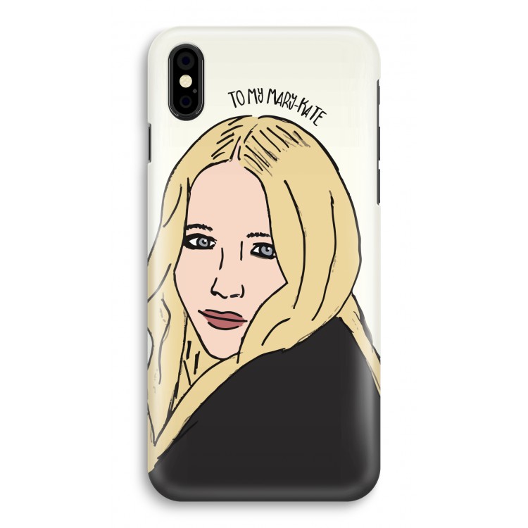 Mary Kate: iPhone X Volledig Geprint Hoesje