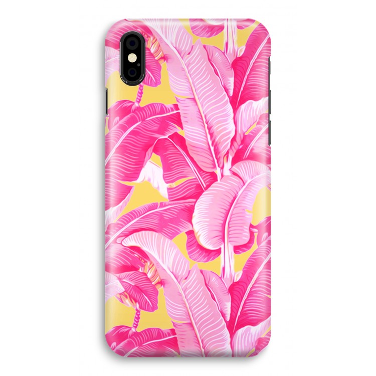 Pink Banana: iPhone X Volledig Geprint Hoesje
