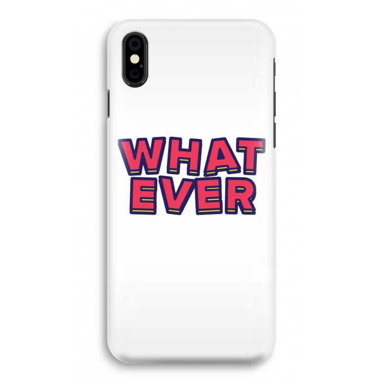 Whatever: iPhone X Volledig Geprint Hoesje