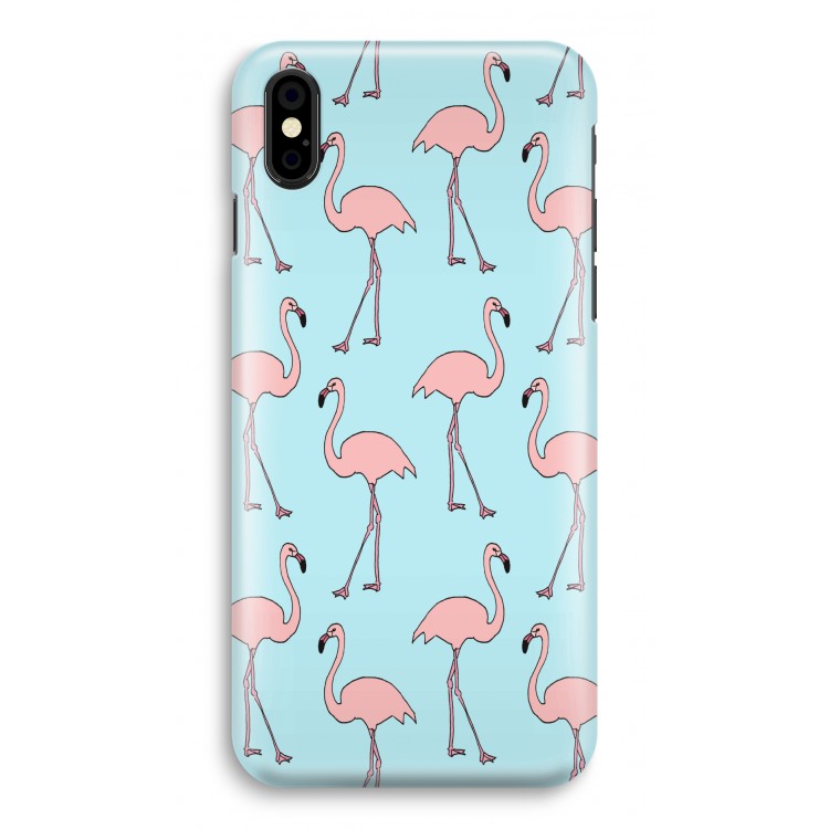 Anything Flamingoes: iPhone X Volledig Geprint Hoesje