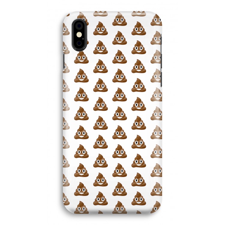 Poop emoji: iPhone X Volledig Geprint Hoesje