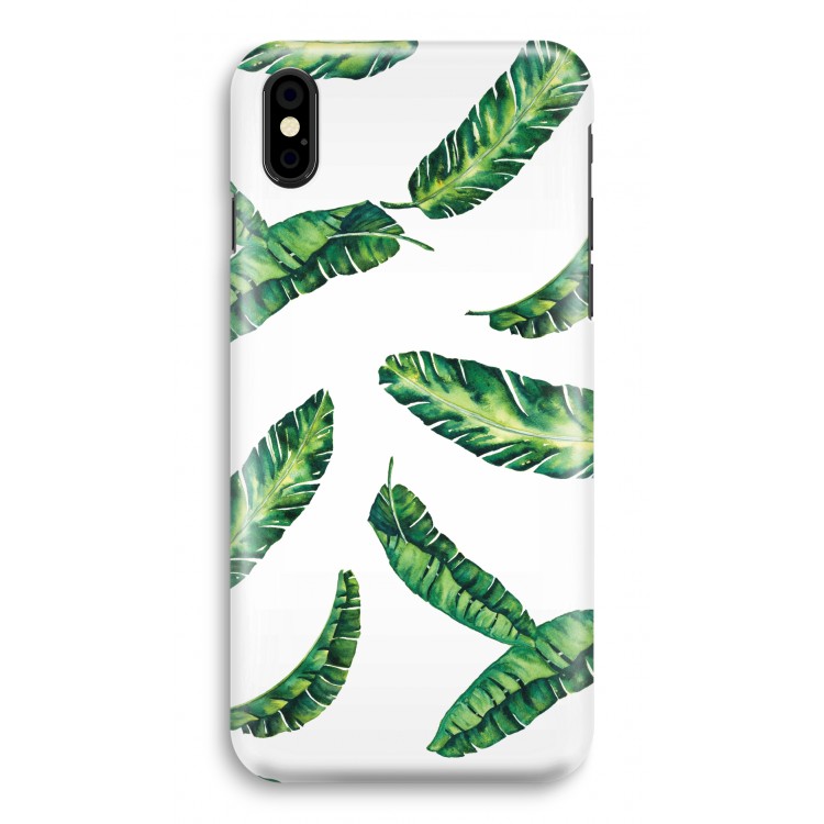 Lange bladeren: iPhone X Volledig Geprint Hoesje