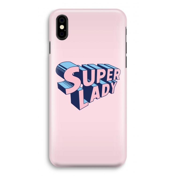 Superlady: iPhone X Volledig Geprint Hoesje