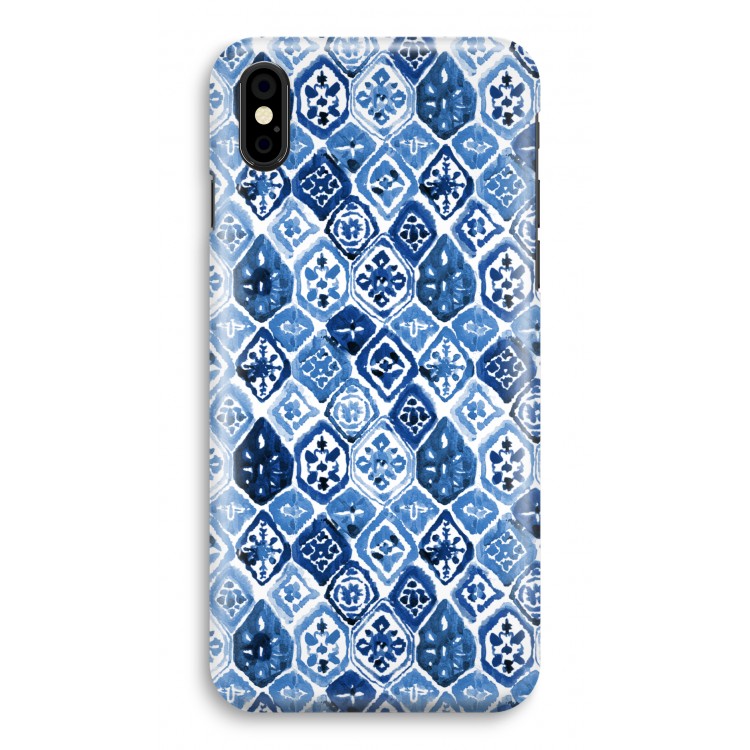 Blauw motief: iPhone X Volledig Geprint Hoesje
