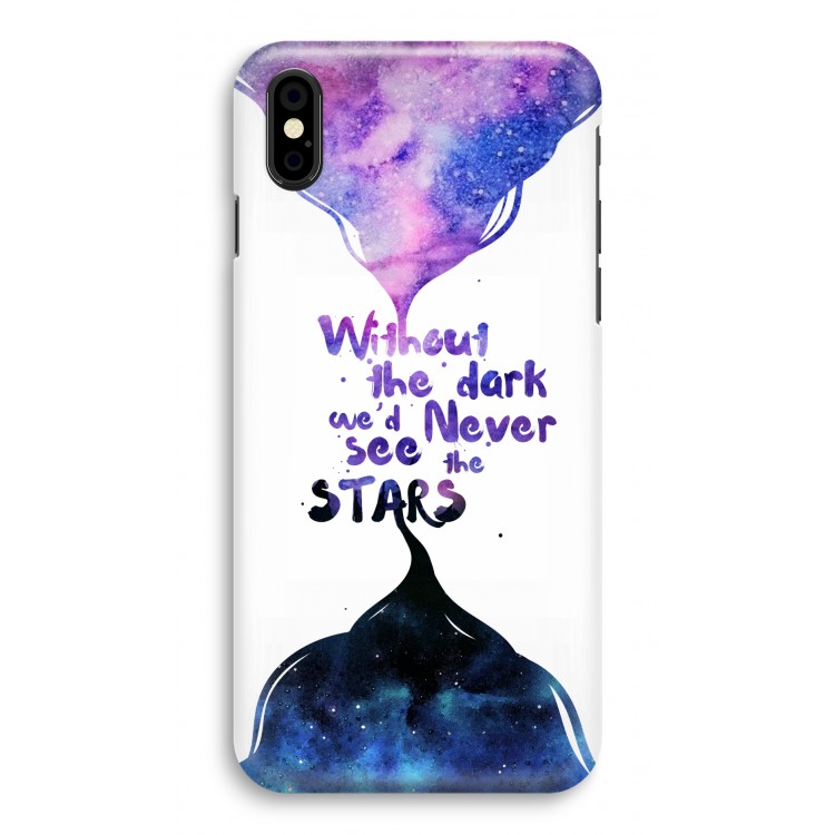 Stars quote: iPhone X Volledig Geprint Hoesje