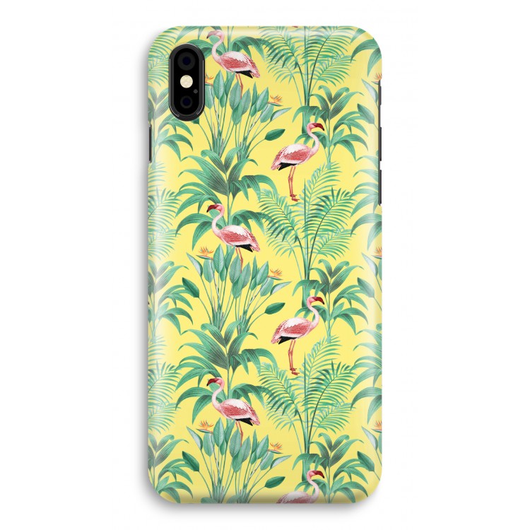 Flamingo party: iPhone X Volledig Geprint Hoesje