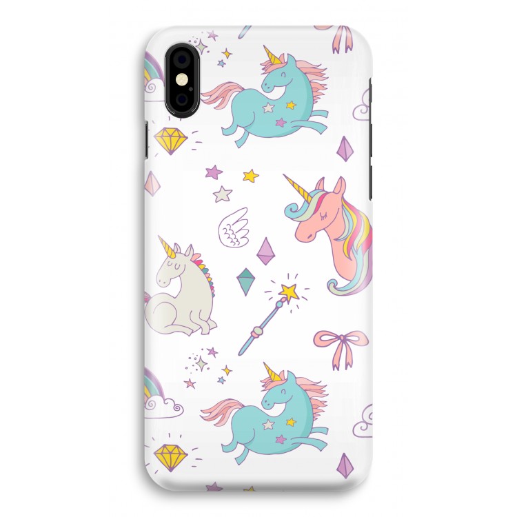 Fantasiewereld: iPhone X Volledig Geprint Hoesje