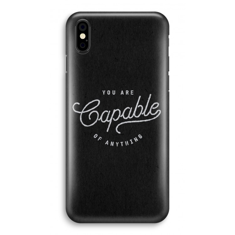 Capable: iPhone X Volledig Geprint Hoesje