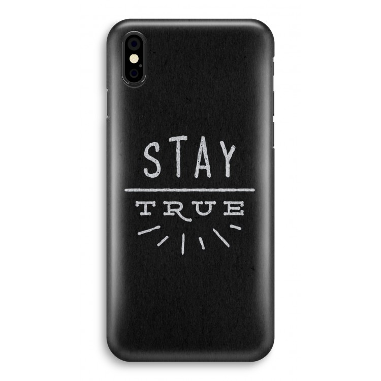 Stay true: iPhone X Volledig Geprint Hoesje
