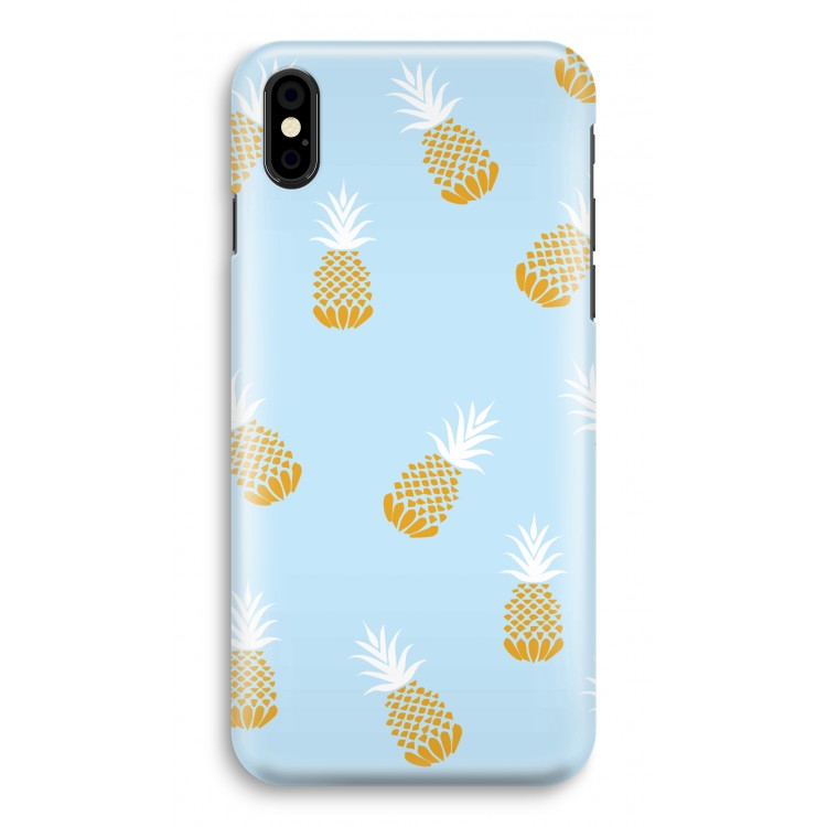 Ananasjes: iPhone X Volledig Geprint Hoesje