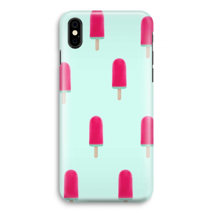 Waterijsje: iPhone X Volledig Geprint Hoesje