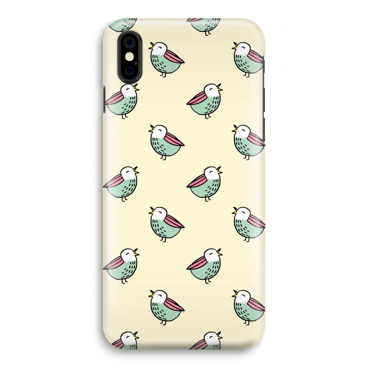 Vogeltjes: iPhone X Volledig Geprint Hoesje