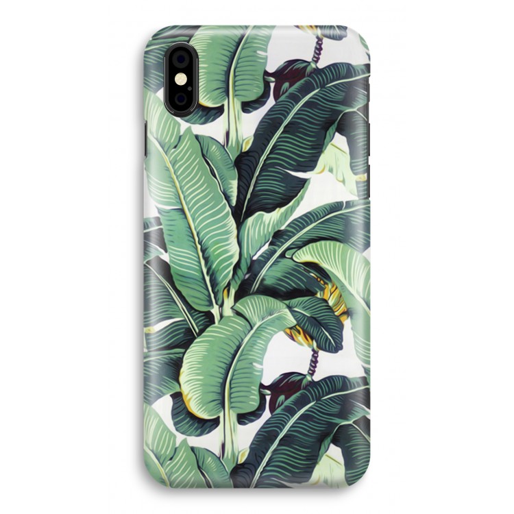 Bananenbladeren: iPhone X Volledig Geprint Hoesje