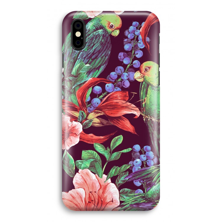 Papegaaien: iPhone X Volledig Geprint Hoesje