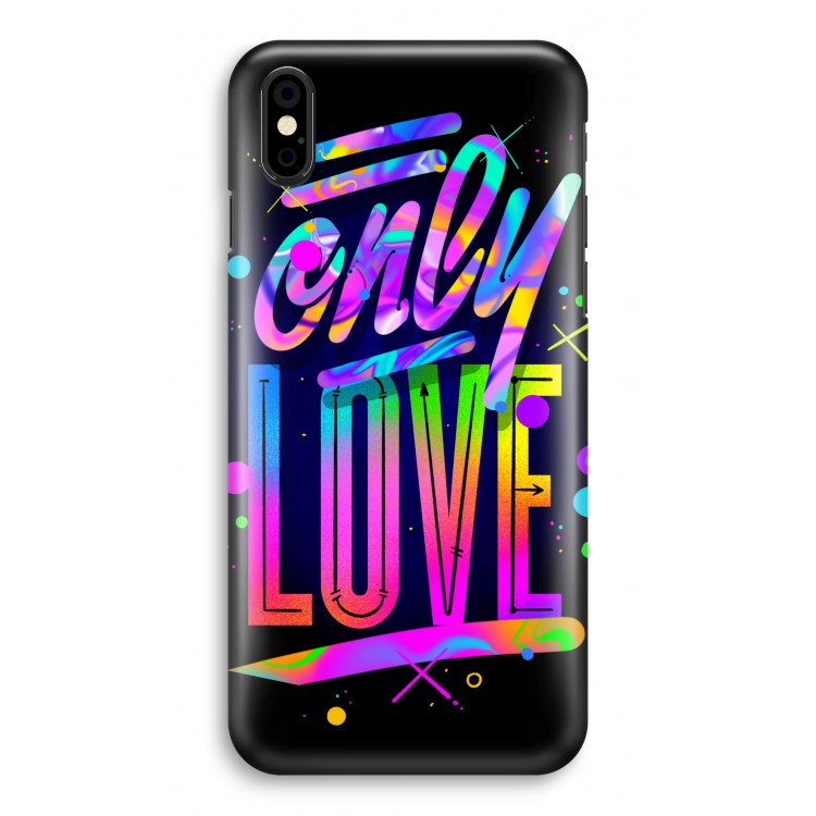 Only Love: iPhone X Volledig Geprint Hoesje