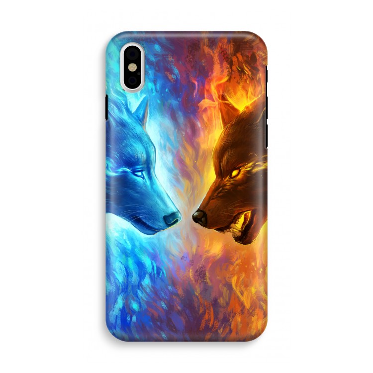 Fire & Ice: iPhone X Tough Case