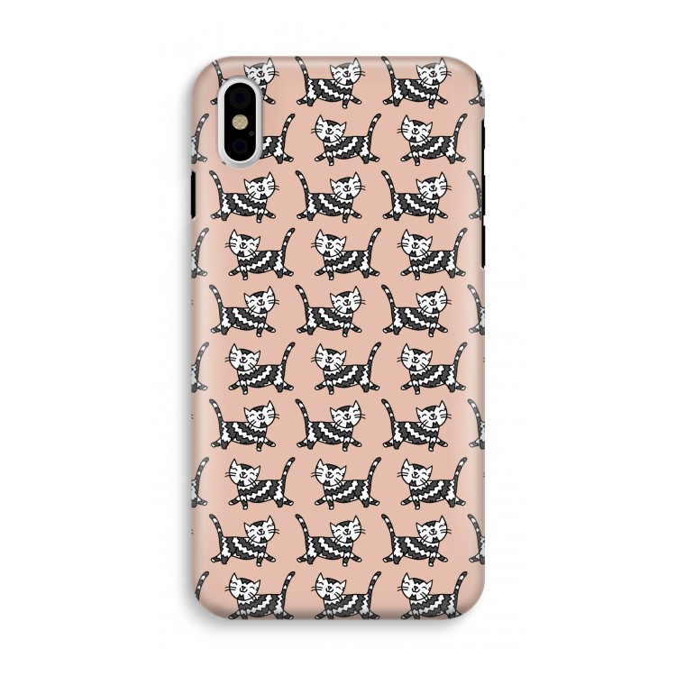Zwarte poes: iPhone X Tough Case
