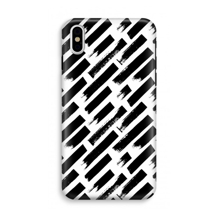 Zwarte vegen: iPhone X Tough Case