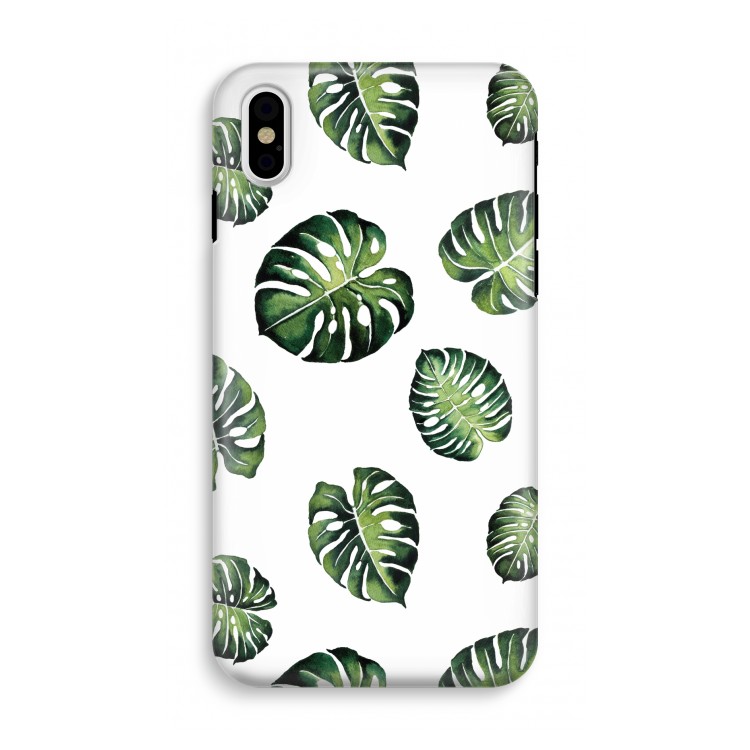 Tropische bladeren: iPhone X Tough Case