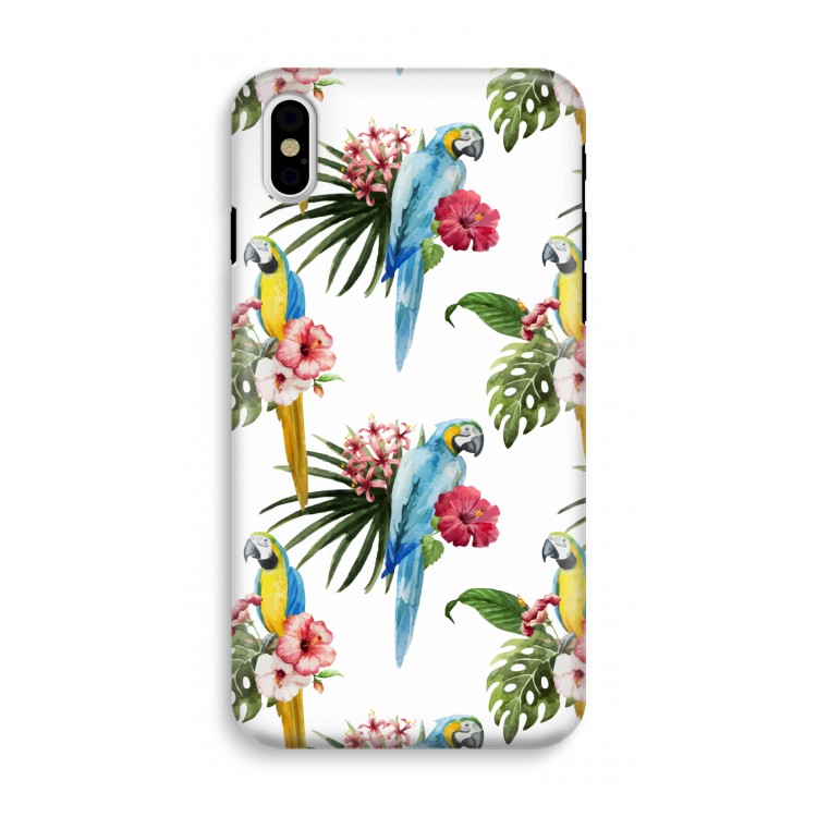 Kleurrijke papegaaien: iPhone X Tough Case