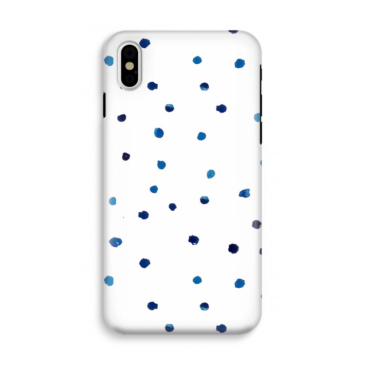 Blauwe stippen: iPhone X Tough Case