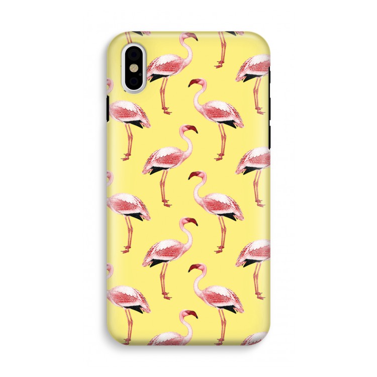 Flamingo's geel: iPhone X Tough Case