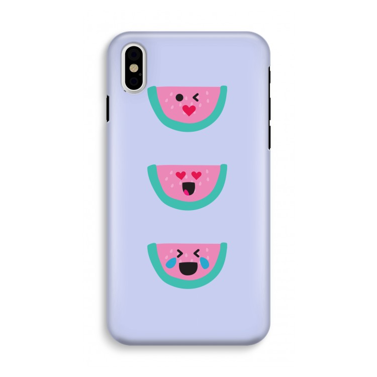 Smiley watermeloen: iPhone X Tough Case
