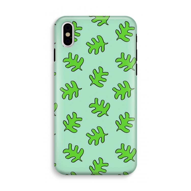 Groene blaadjes: iPhone X Tough Case