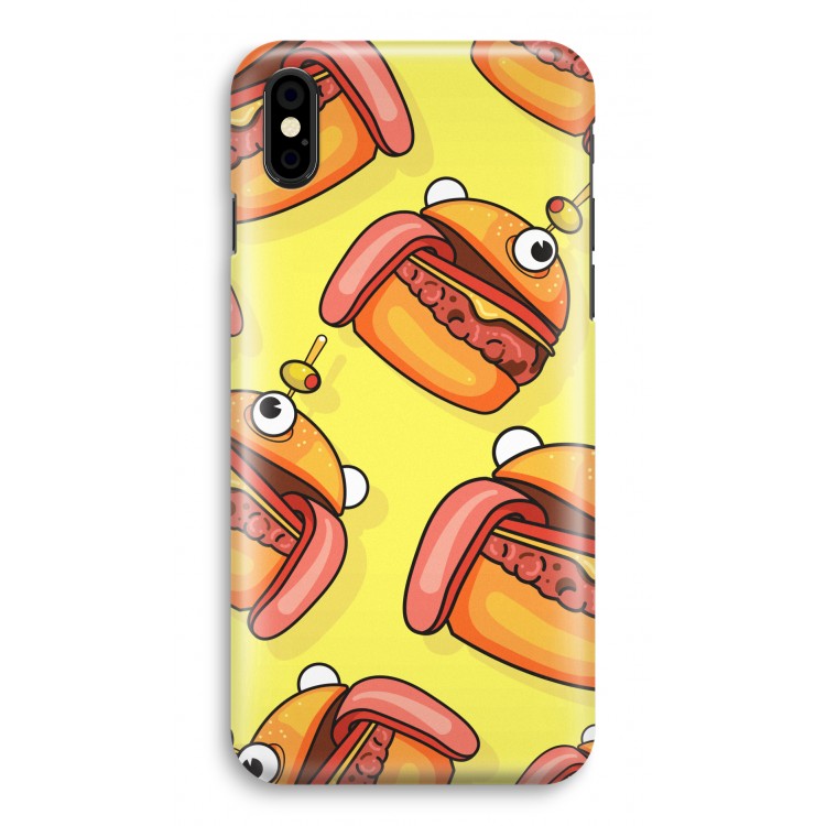 Hamburger: iPhone X Volledig Geprint Hoesje