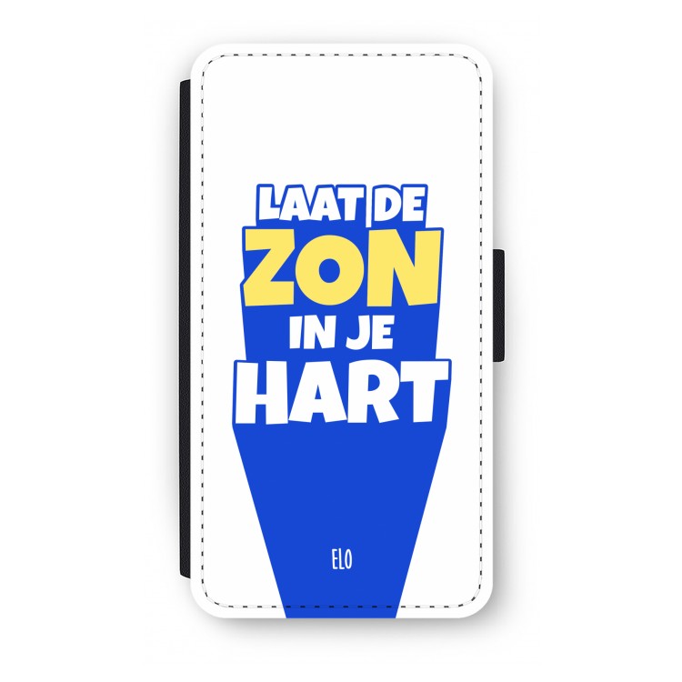 Laat de zon in je hart: iPhone X Flip Hoesje