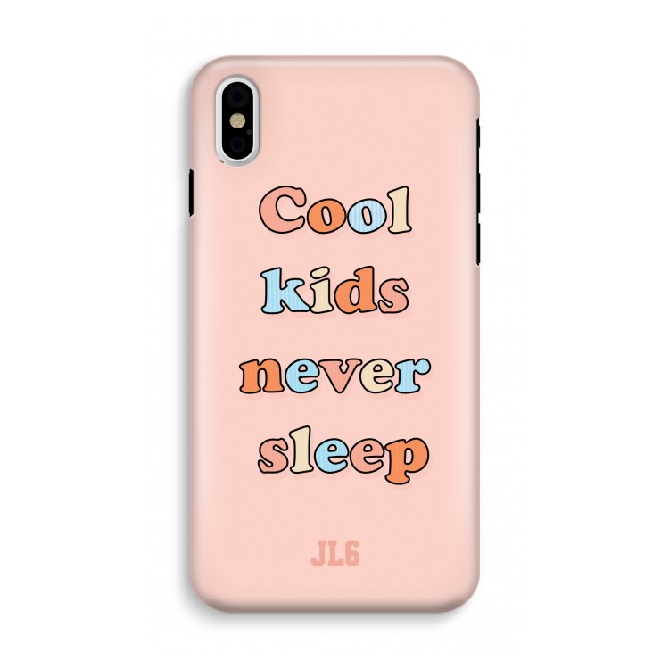Cool Kids Never Sleep: iPhone X Tough Case