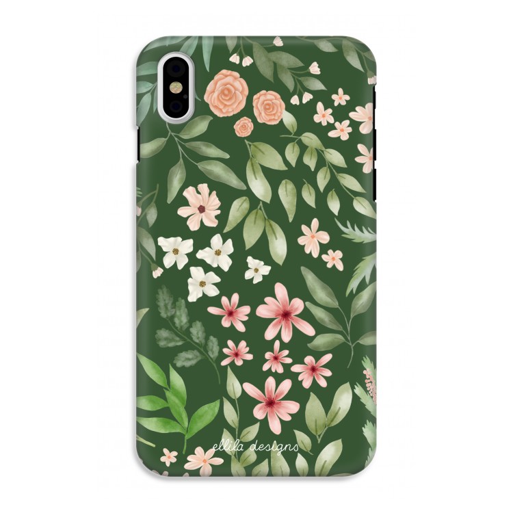 CaseCompany Botanical green sweet flower heaven: iPhone X Tough Case