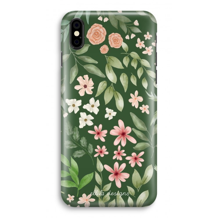 CaseCompany Botanical green sweet flower heaven: iPhone X Volledig Geprint Hoesje