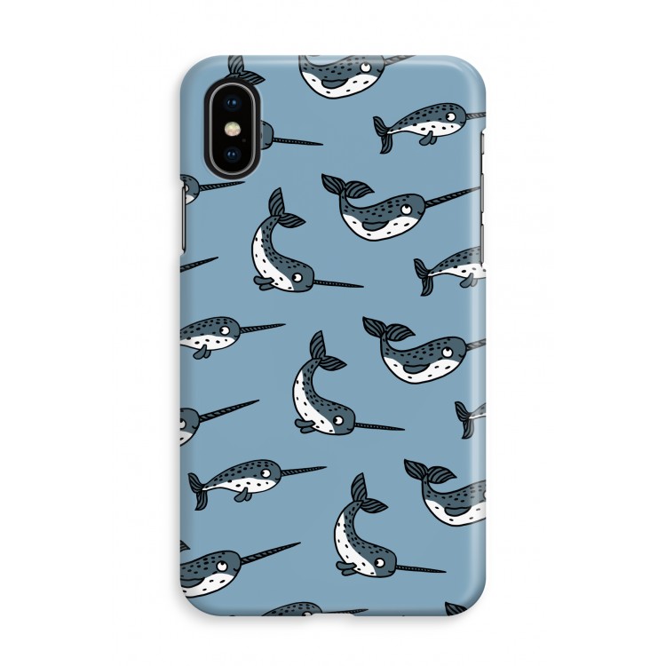 Narwhal: iPhone X Volledig Geprint Hoesje