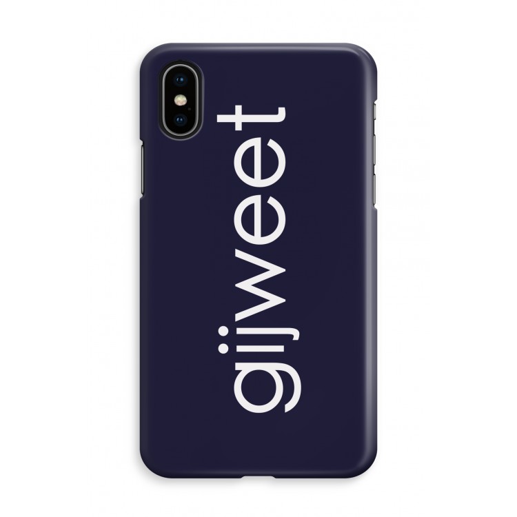 Gijweet: iPhone X Volledig Geprint Hoesje