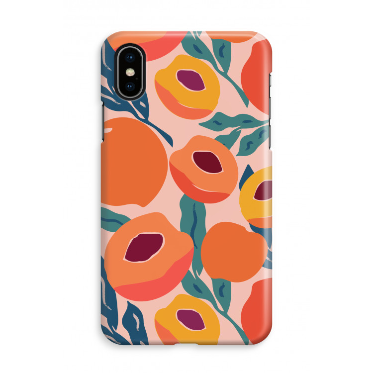 Perzik: iPhone X Volledig Geprint Hoesje