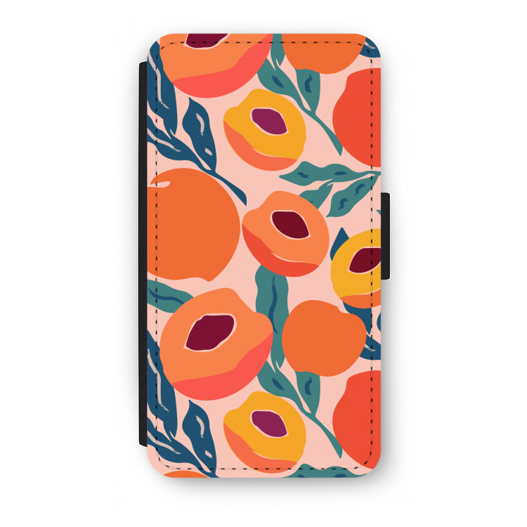 Perzik: iPhone X Flip Hoesje